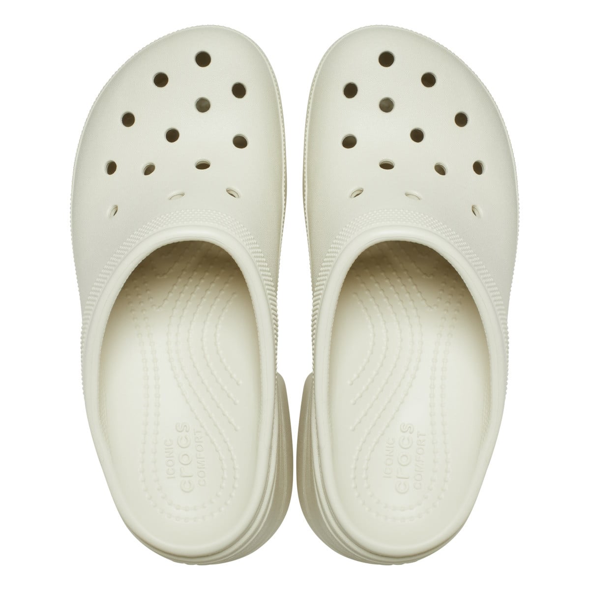 Saboti Crocs Classic Siren Clog Bej - Bone - poza 5