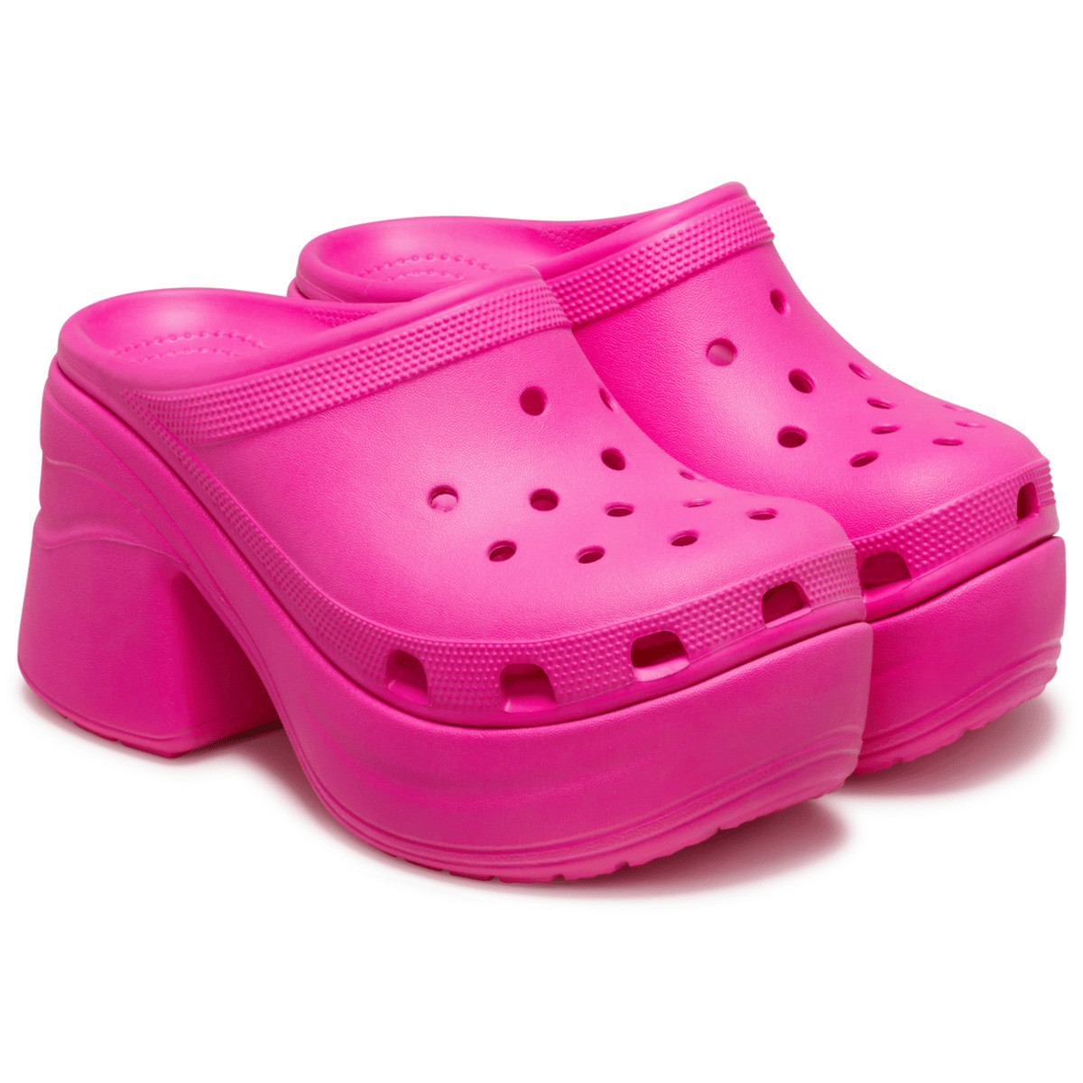 Saboti Crocs Classic Siren Clog Roz - Pink Crush - poza 4