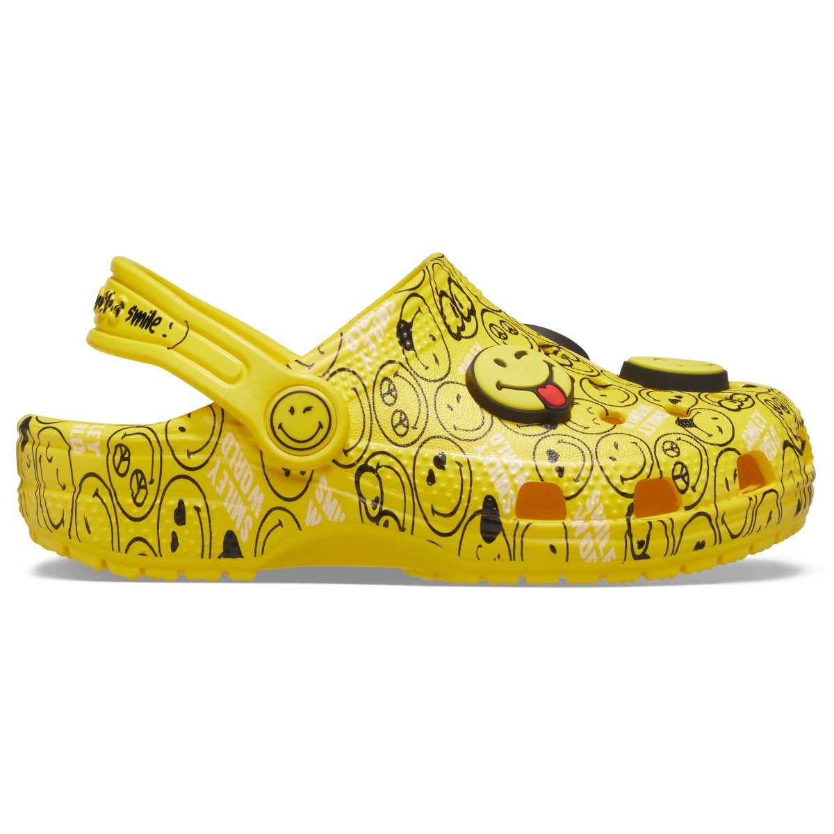 Saboți Crocs Classic Smiley World Clog Alb - White/Multi - poza 1