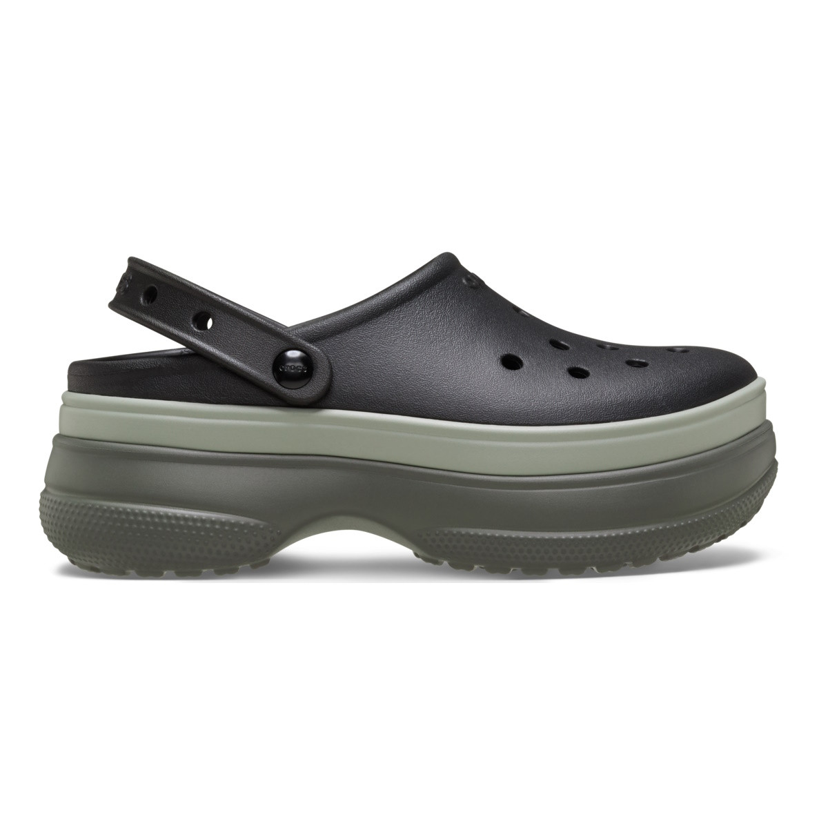 Saboti Crocs Classic Stacked Clog Negru - Black