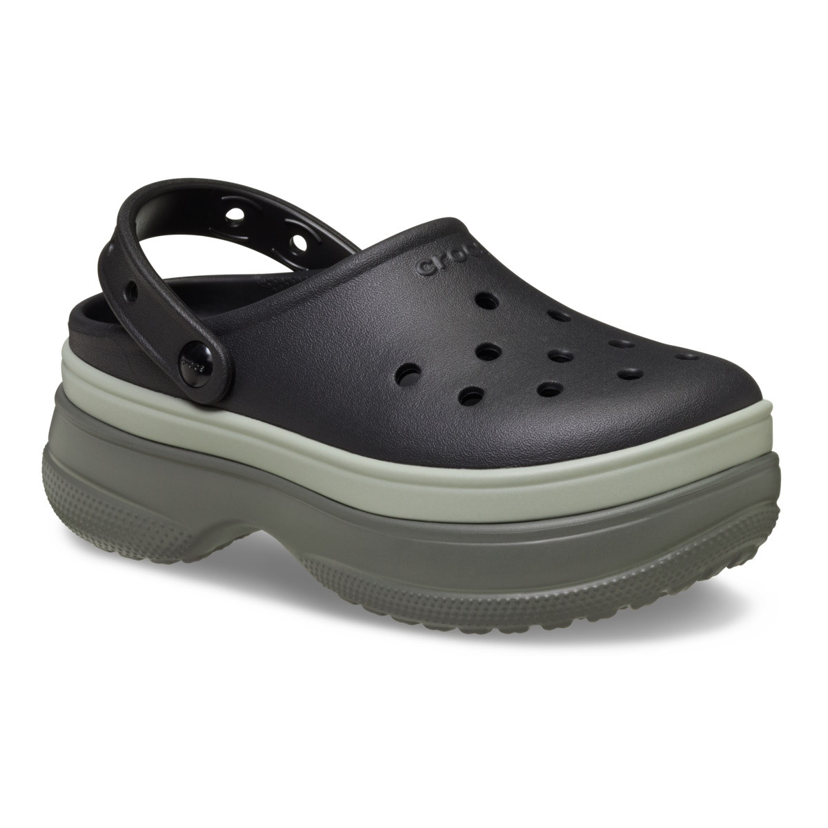 Saboti Crocs Classic Stacked Clog Negru - Black - poza 2
