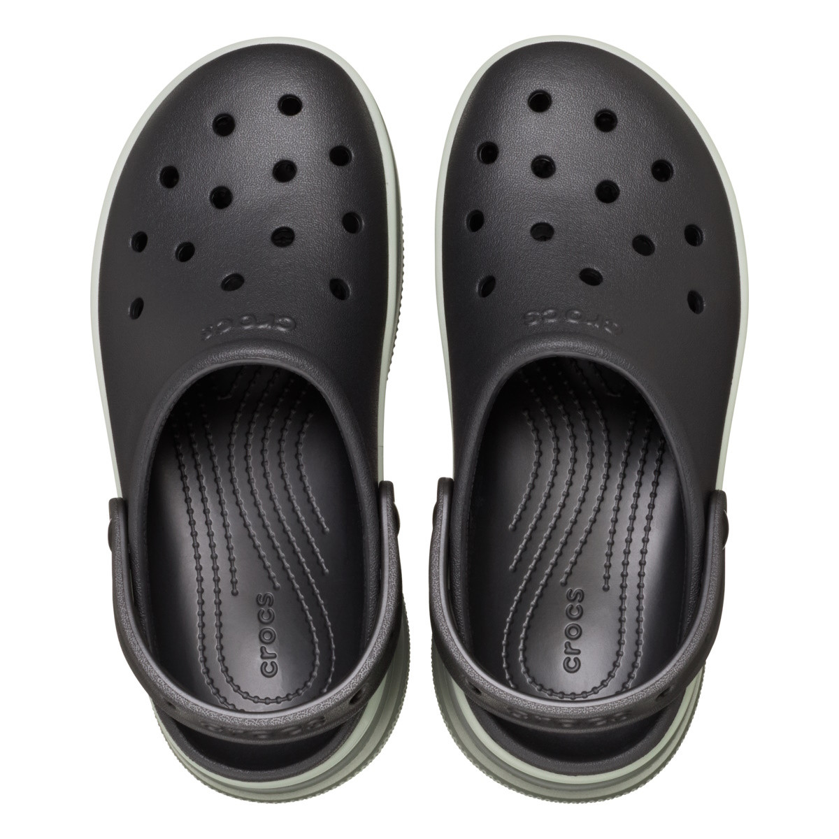 Saboti Crocs Classic Stacked Clog Negru - Black - poza 5