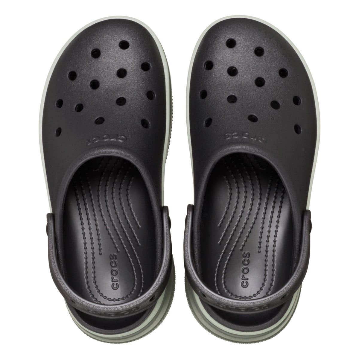 Saboti Crocs Classic Stacked Clog Negru - Black - poza 5