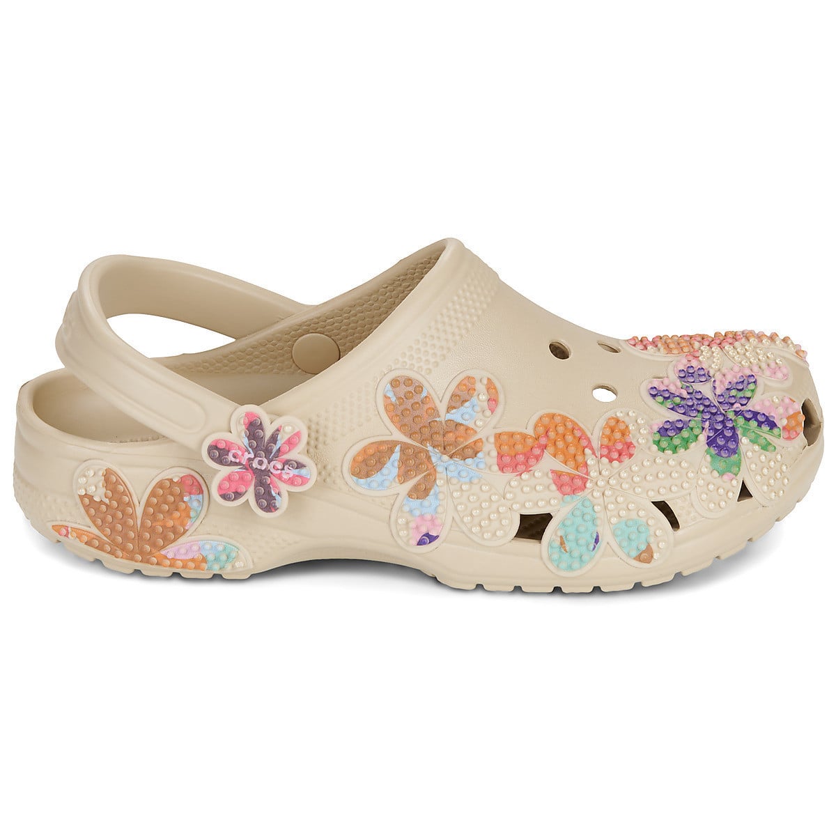 Saboți Crocs Classic Summer Beaded Clog Bej - Beige
