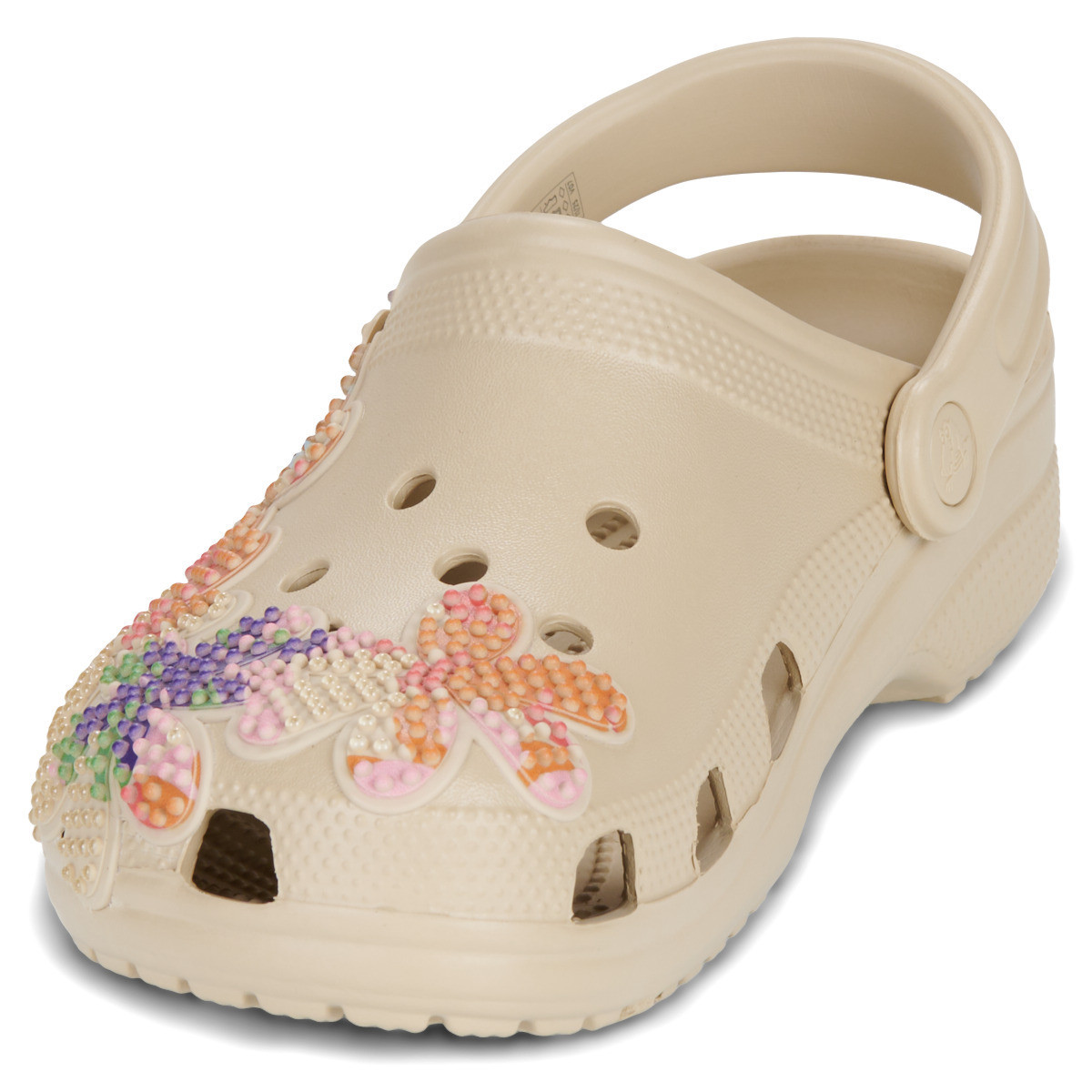 Saboți Crocs Classic Summer Beaded Clog Bej - Beige - poza 5
