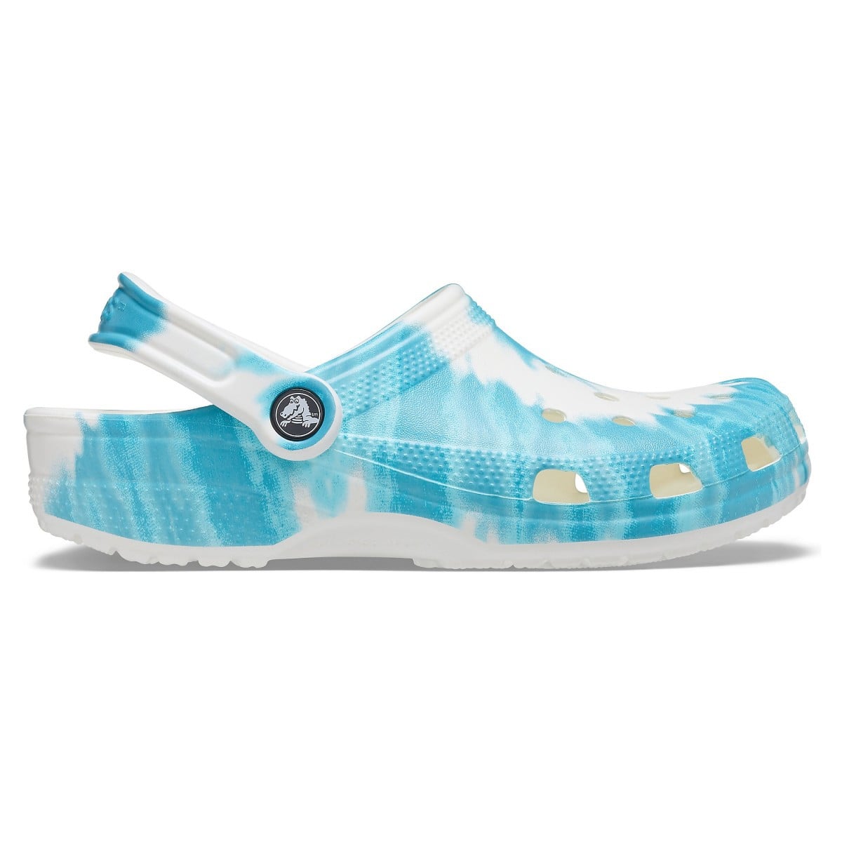 Saboti Crocs Classic Tie-Dye Graphic Clog Albastru deschis - Digital Aqua - poza 1