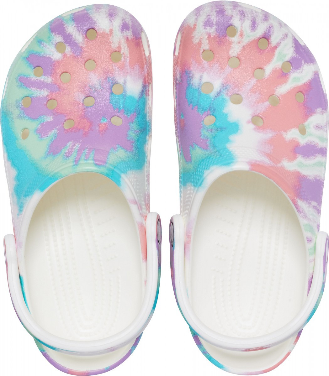 Saboti Crocs Classic Tie-Dye Graphic Clog Multicolor - Fresco/Multi - poza 2