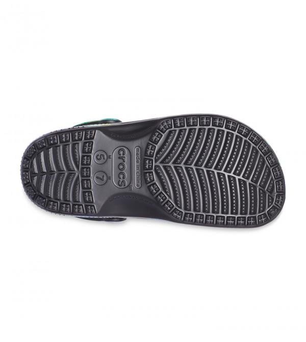 Saboti Crocs Classic Tie-Dye Graphic Clog Negru - Multi Black/Black - poza 4