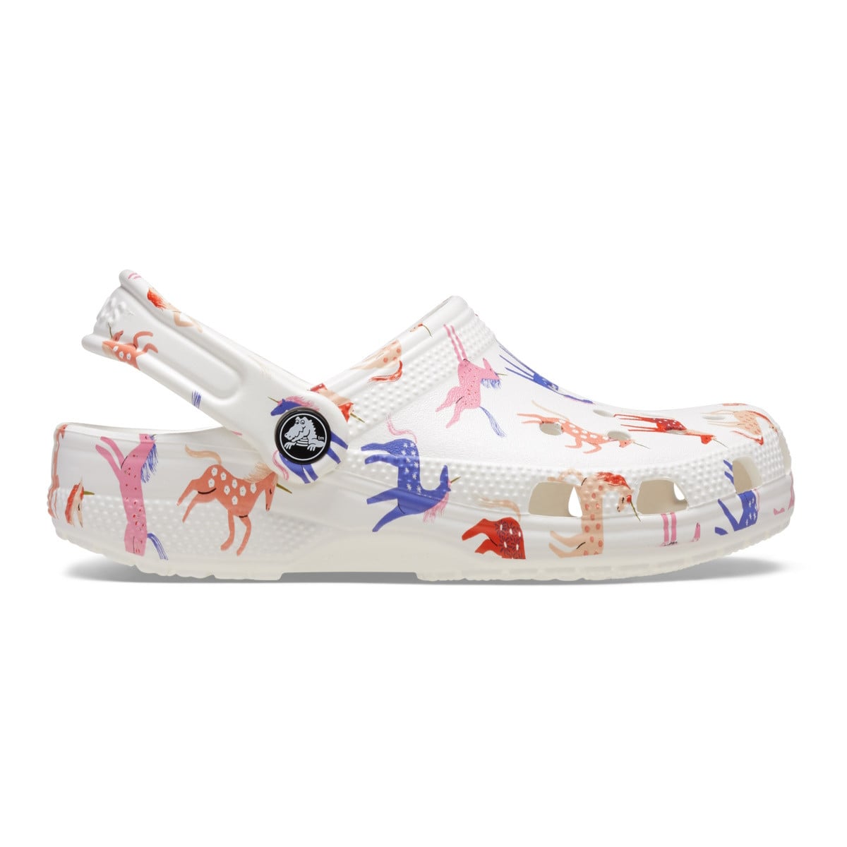 Saboti Crocs Classic Toddler Character Print Clog Alb - Unicorn - poza 2
