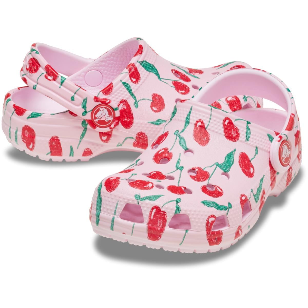 Saboti Crocs Classic Toddler Fresh Fruits Clog Roz - Pink Milk - poza 4