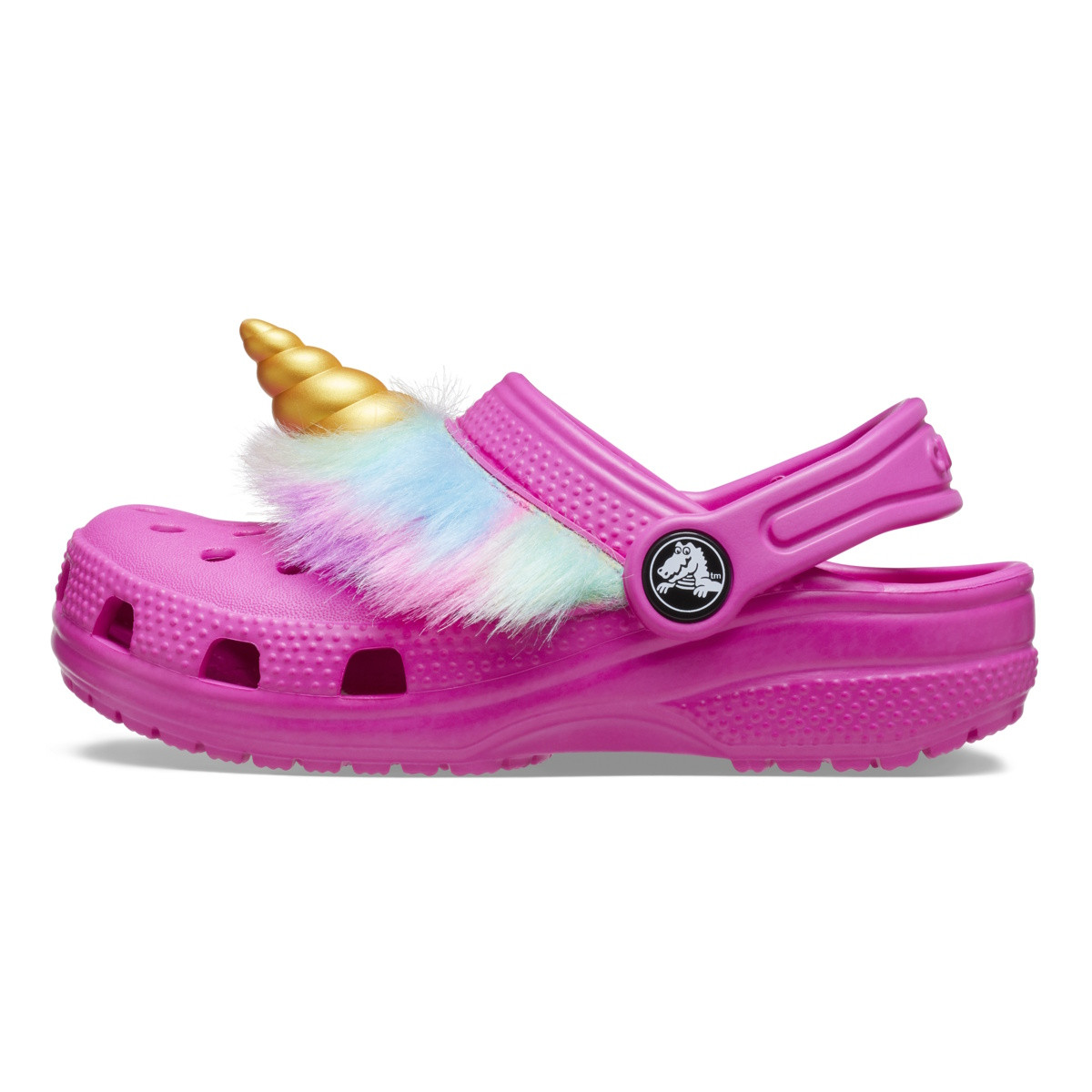 Saboti Crocs Classic Toddler I AM Unicorn Clog Roz - Juice - poza 3