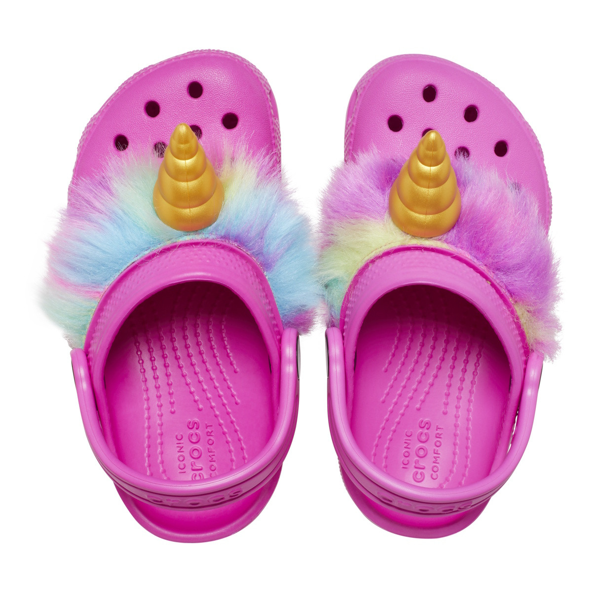 Saboti Crocs Classic Toddler I AM Unicorn Clog Roz - Juice - poza 5