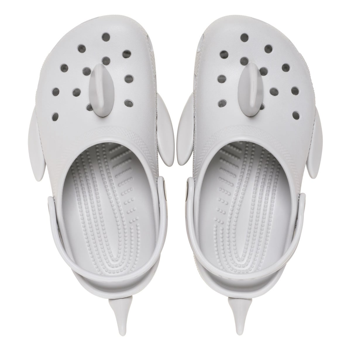 Saboti Crocs Classic Toddler IAM Shark Clog Gri - Atmosphere - poza 5