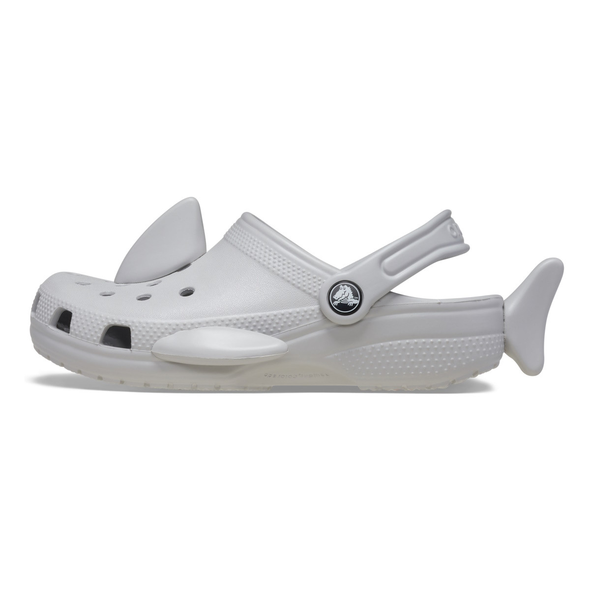 Saboti Crocs Classic Toddler IAM Shark Clog Gri - Atmosphere - poza 3
