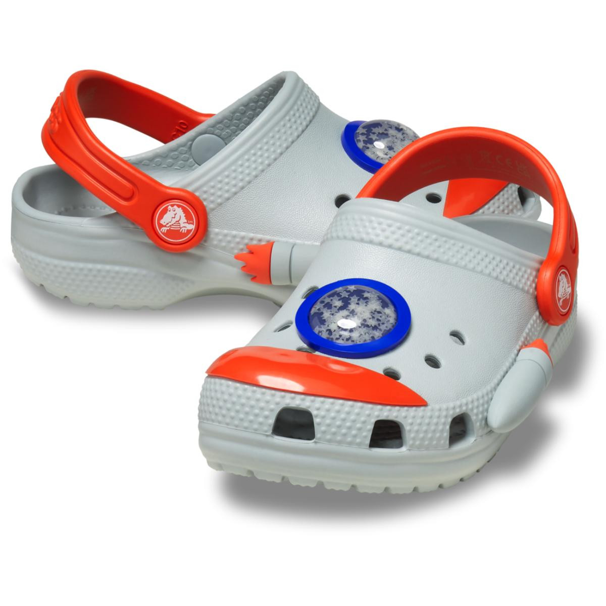 Saboti Crocs Classic Toddler Rocketship Clog Gri - Mirage - poza 3