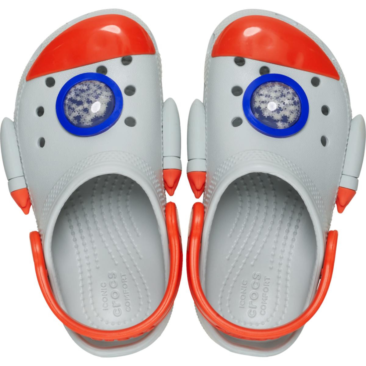 Saboti Crocs Classic Toddler Rocketship Clog Gri - Mirage - poza 4