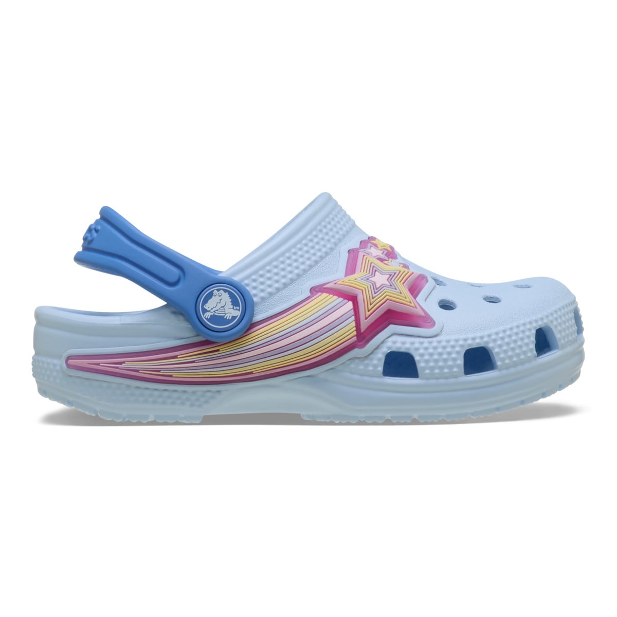 Saboti Crocs Classic Toddler Star Lights Clog Albastru - Blue Frost - poza 1