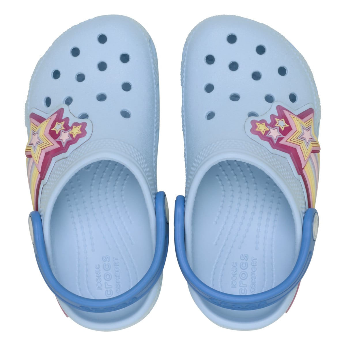 Saboti Crocs Classic Toddler Star Lights Clog Albastru - Blue Frost - poza 5