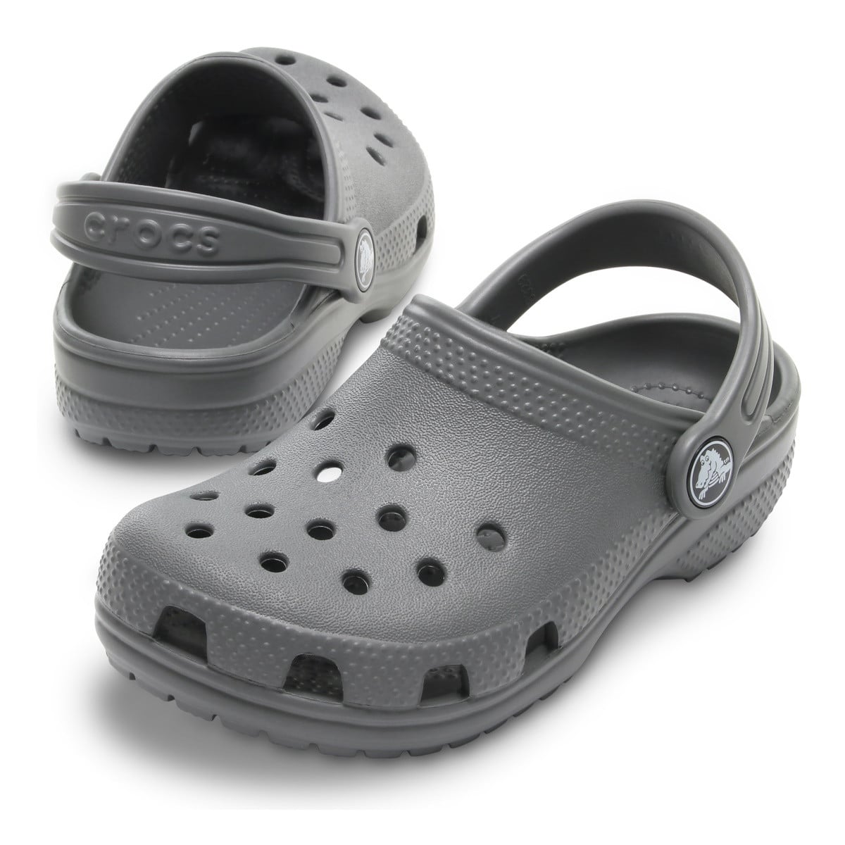 Saboți Crocs Classic Toddlers New clog Gri - Slate Grey - poza 4