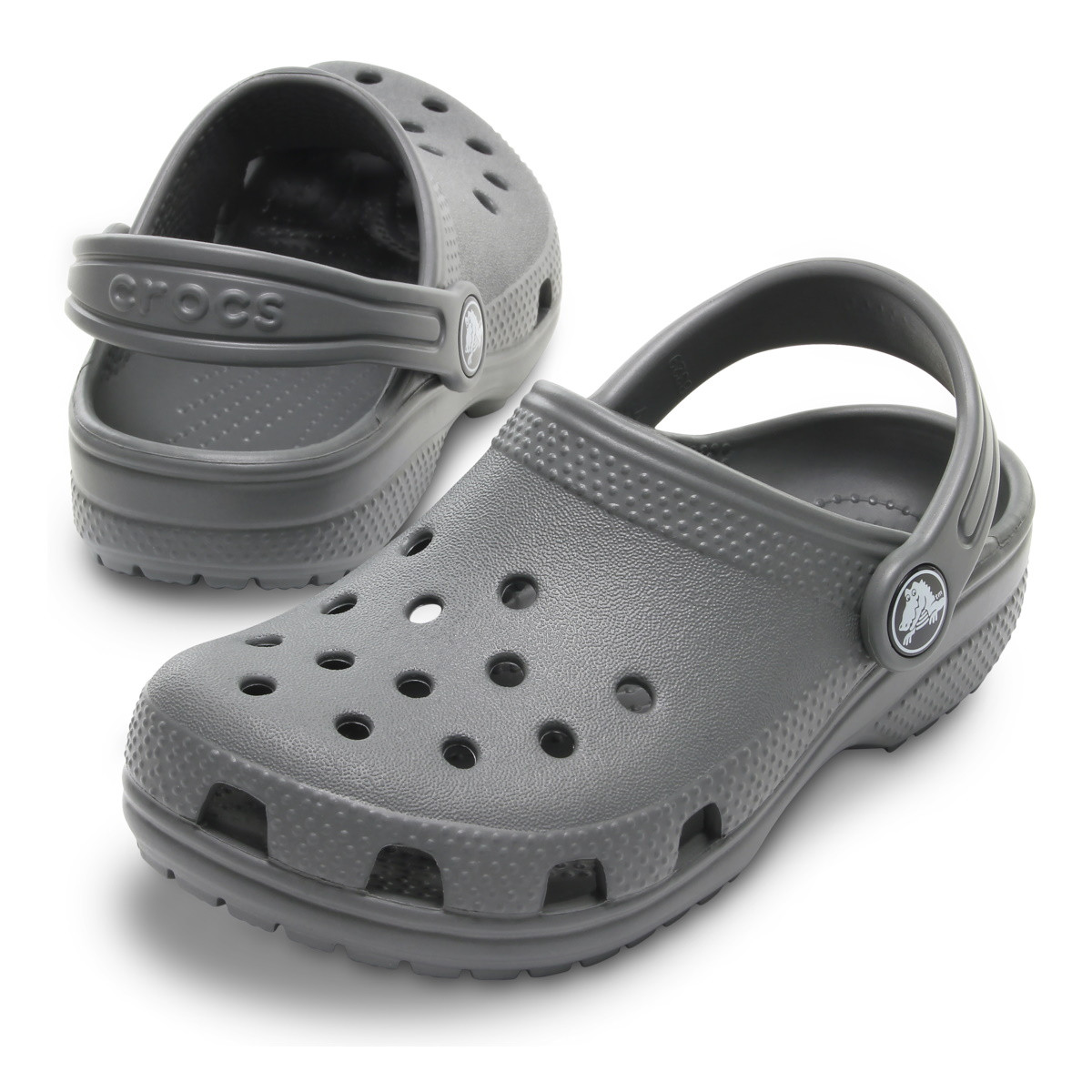 Saboți Crocs Classic Toddlers New clog Gri - Slate Grey - poza 4