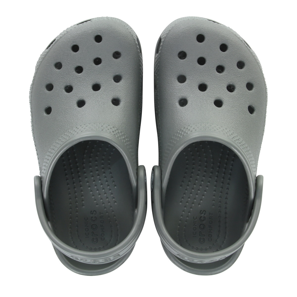 Saboți Crocs Classic Toddlers New clog Gri - Slate Grey - poza 5