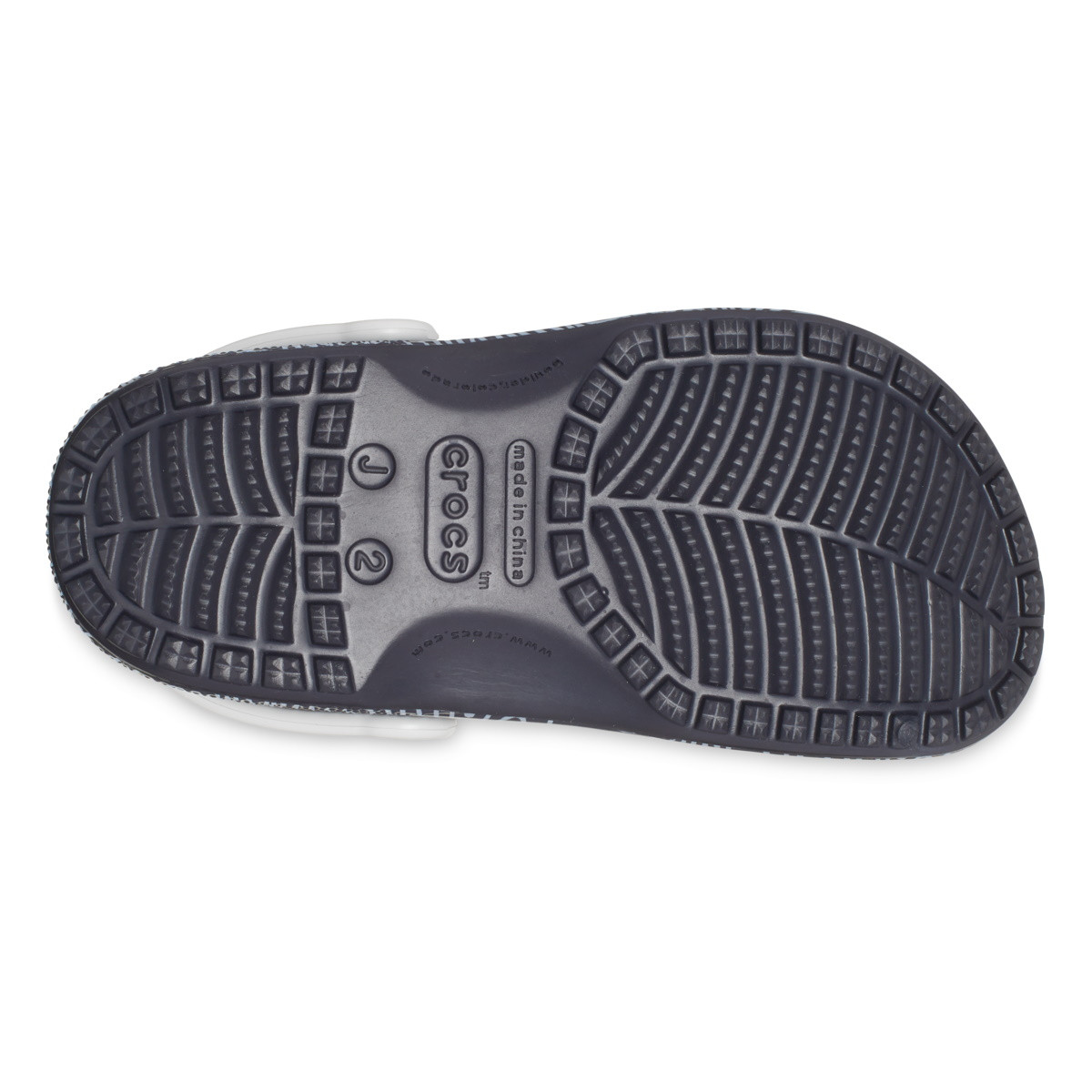Saboti Crocs Classic Topographic Clog Kids Albastru - Deep Navy/Multi - poza 5