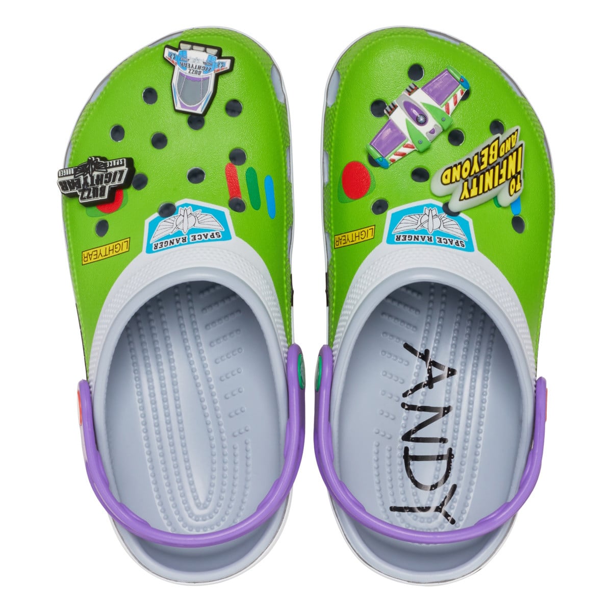 Saboti Crocs Classic Toy Story Buzz Clog Gri - Blue Grey - poza 1