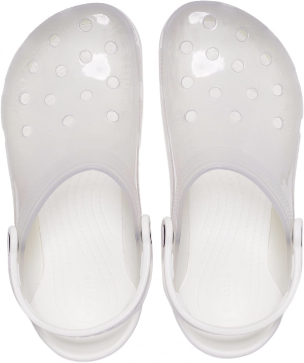 Saboti Crocs Classic Translucent Clog Alb - White - poza 3