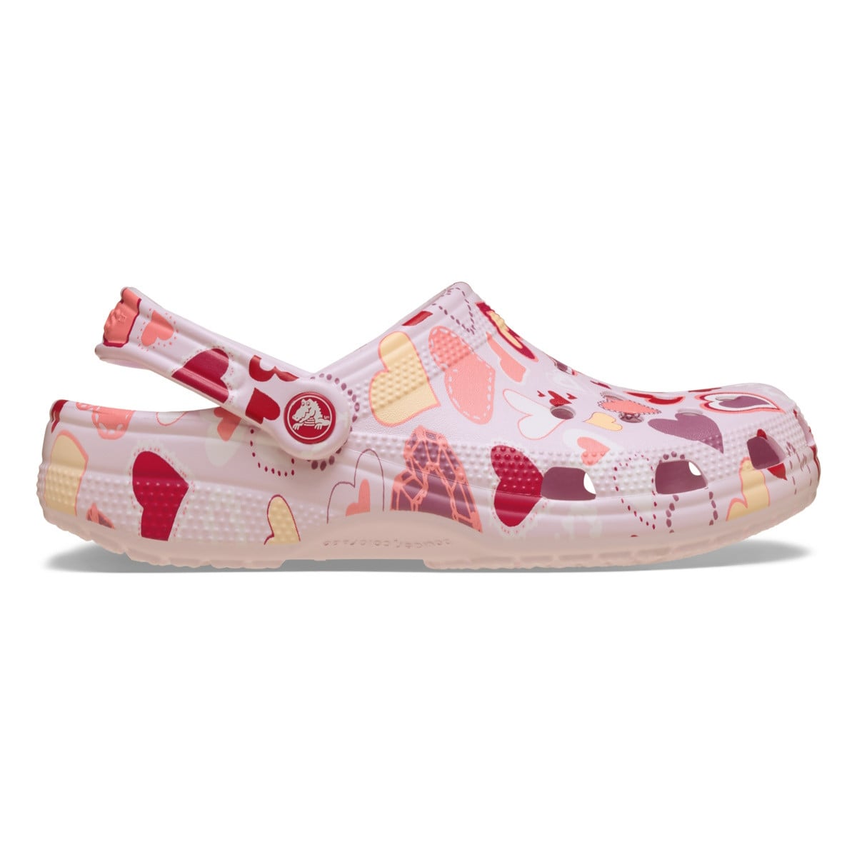 Saboti Crocs Classic V's Day Clog K Roz - Pink Milk/Hearts - poza 1