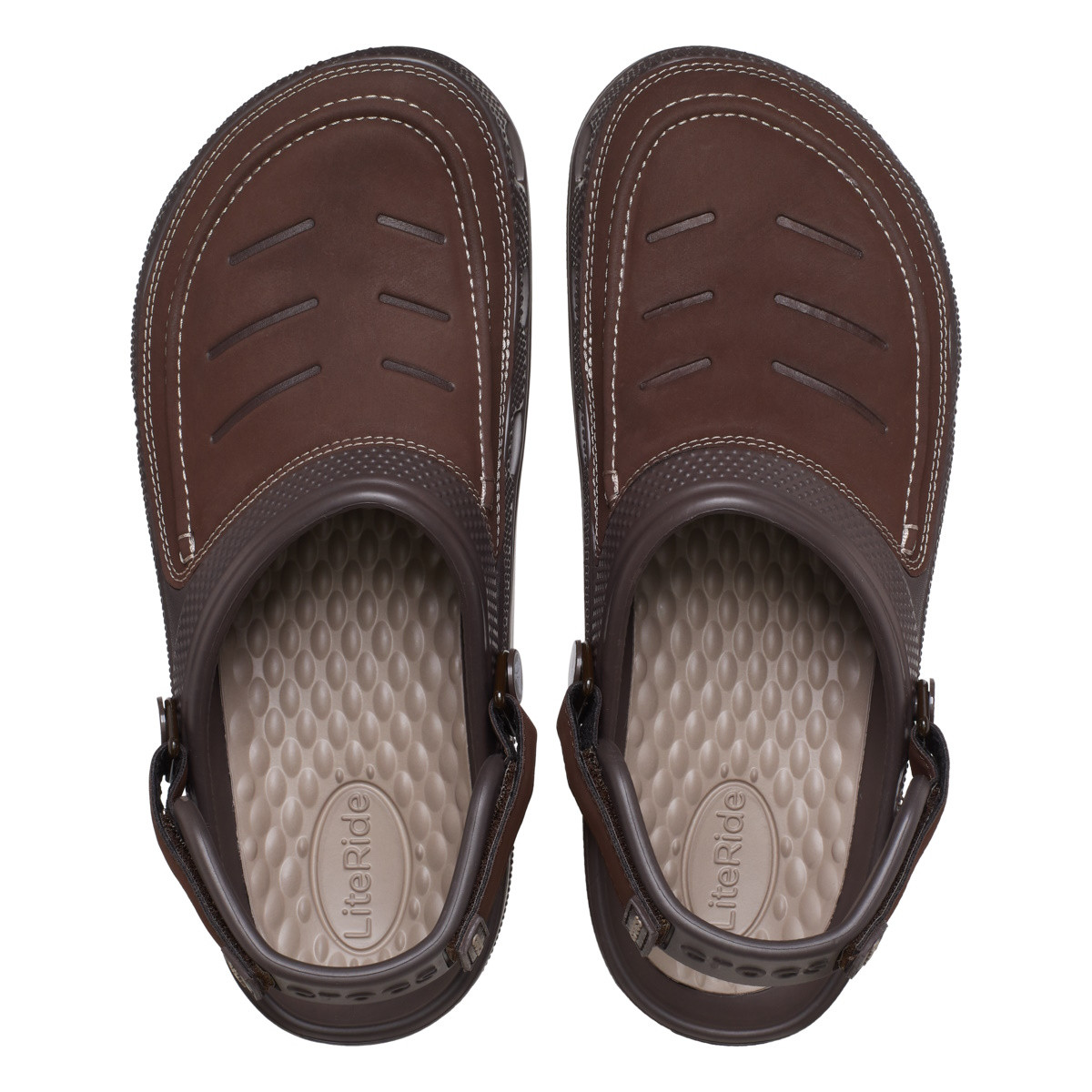 Saboti Crocs Classic Yukon Vista II LiteRide™ Clog Maro - Espresso/Mushroom - poza 5