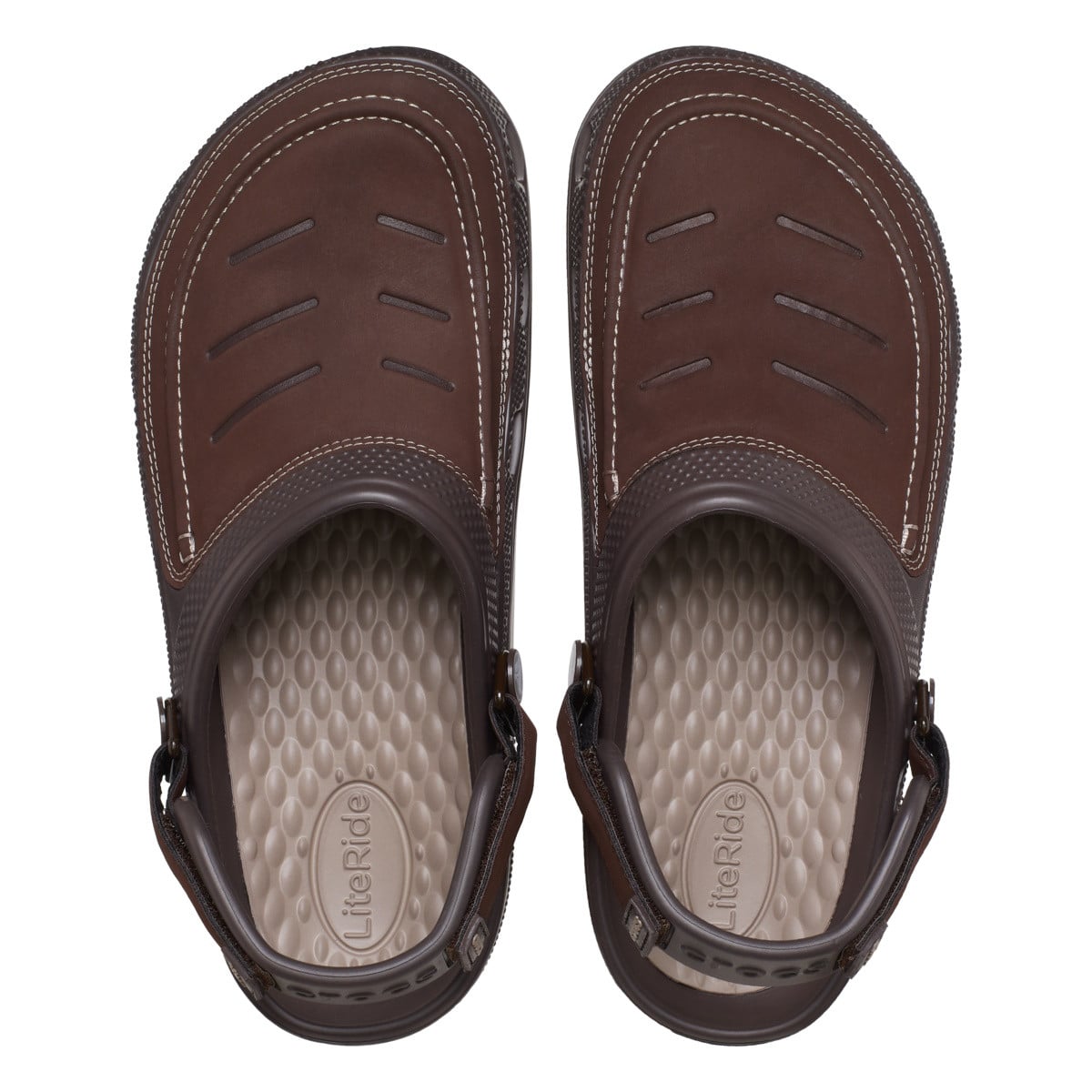 Saboti Crocs Classic Yukon Vista II LiteRide™ Clog Maro - Espresso/Mushroom - poza 5