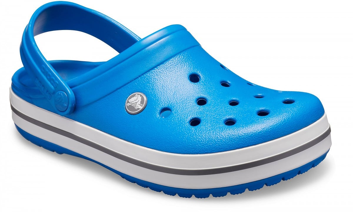 Saboti Crocs Crocband Albastru - Bright Cobalt/Charcoal - poza 2