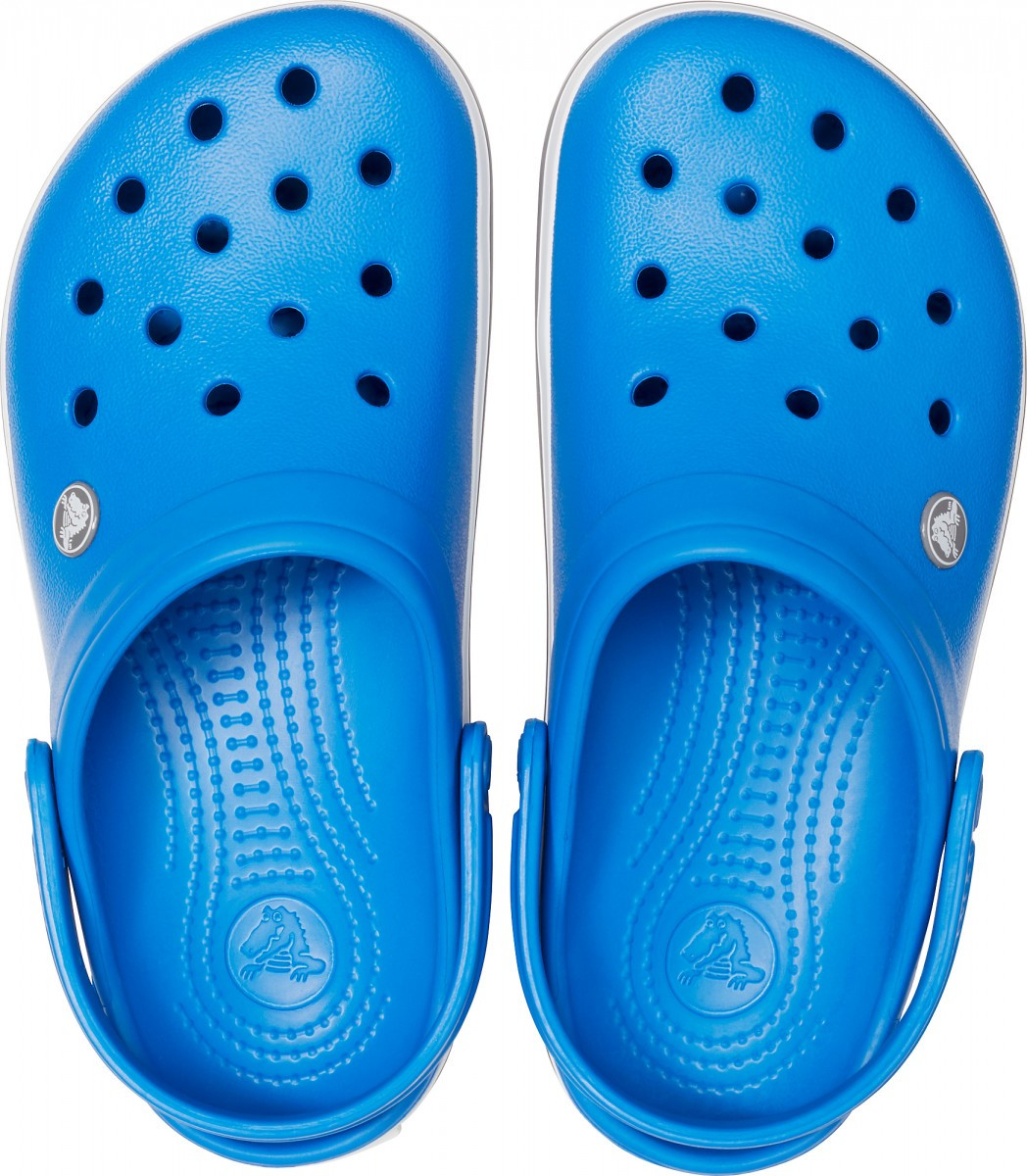 Saboti Crocs Crocband Albastru - Bright Cobalt/Charcoal - poza 3