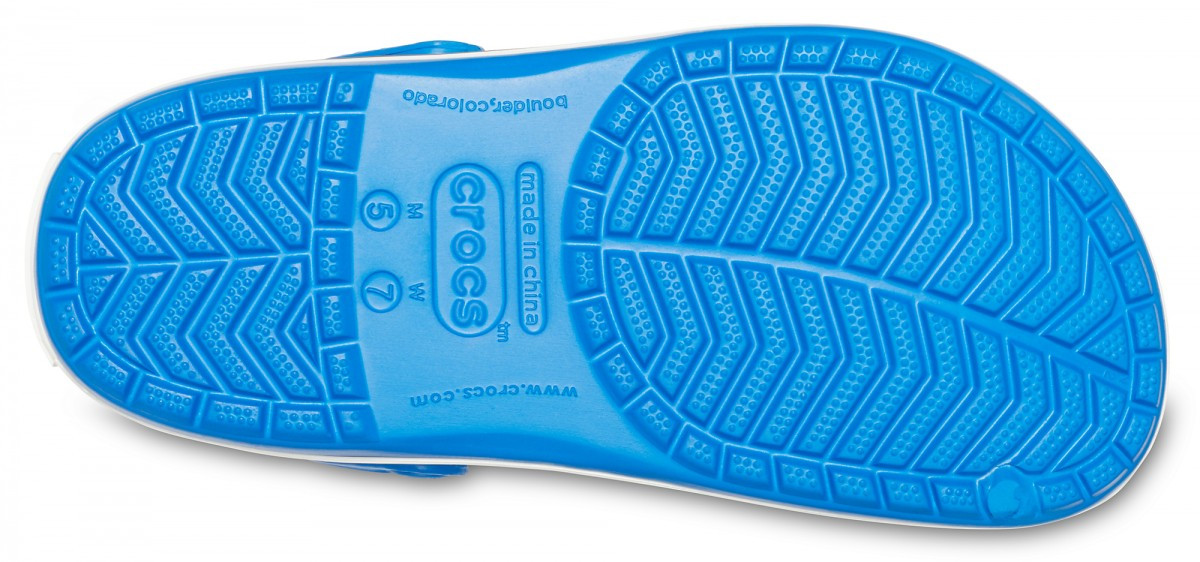 Saboti Crocs Crocband Albastru - Bright Cobalt/Charcoal - poza 4