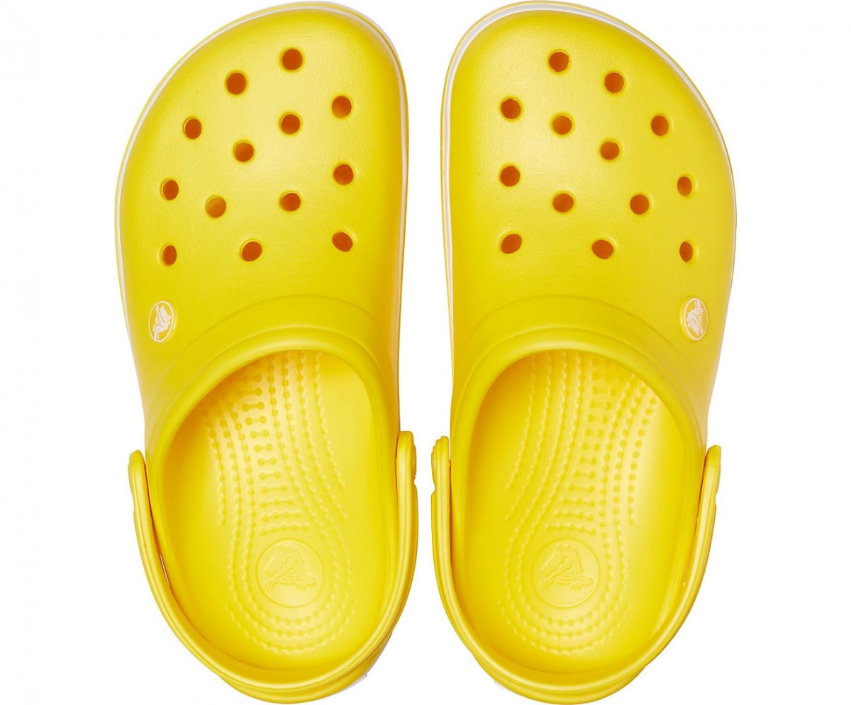 Saboti Crocs Crocband Galben - Lemon/White - poza 3