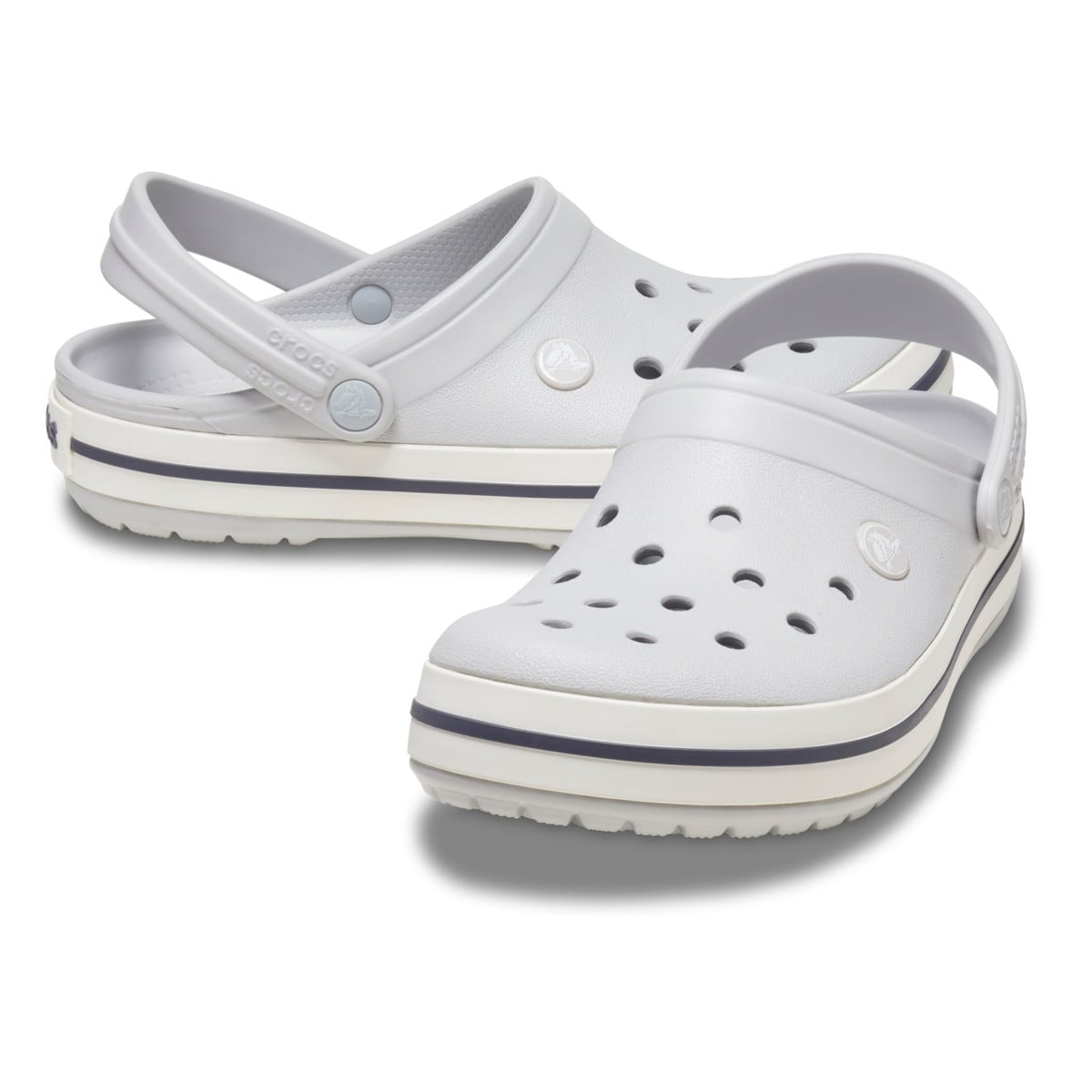 Saboti Crocs Crocband Gri - Atmosphere - poza 3