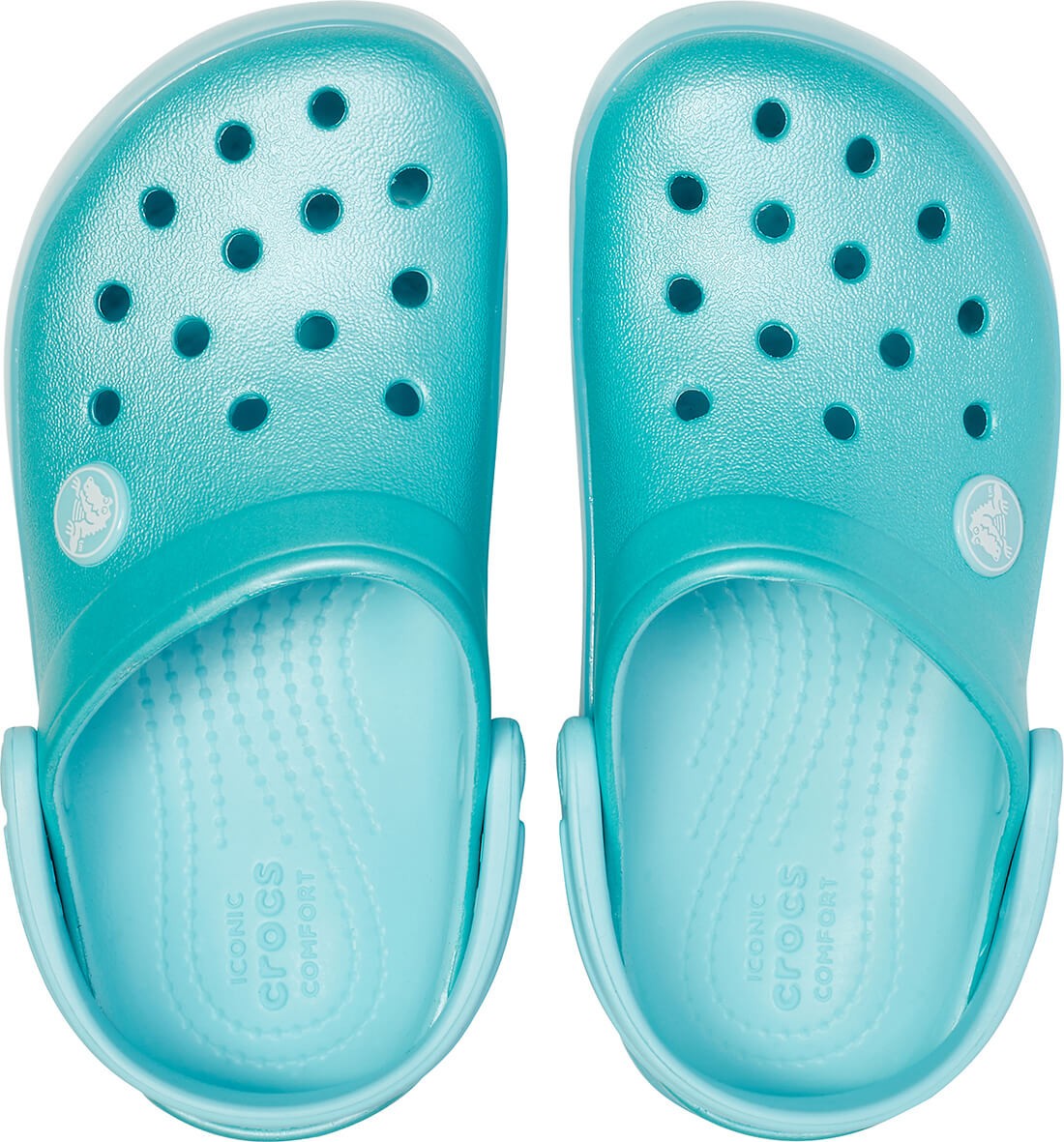 Saboti Crocs Crocband Ice Pop Kids Clog Albastru deschis - Ice Blue - poza 3
