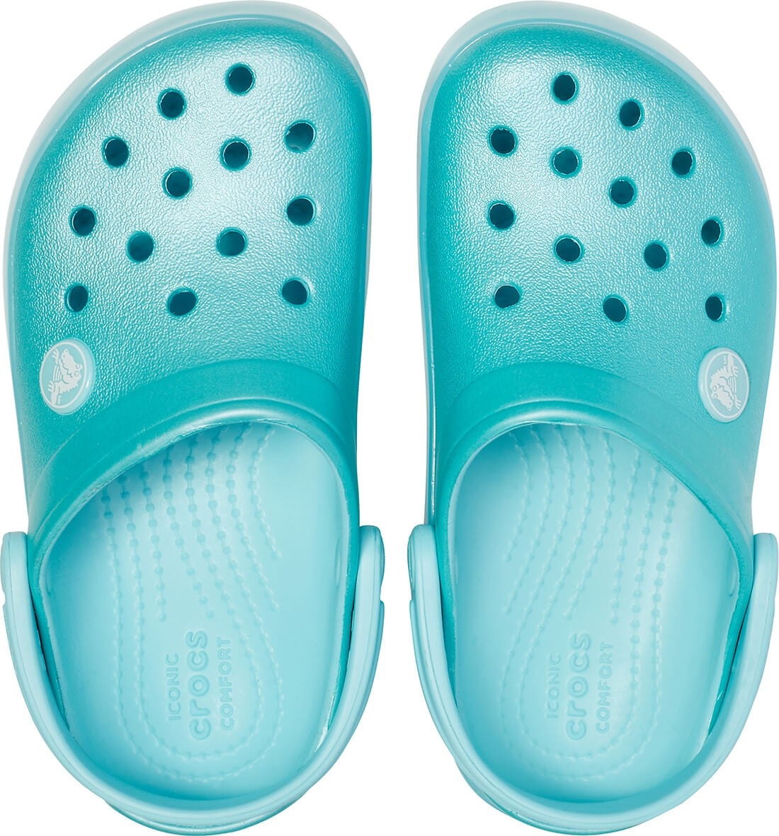 Saboti Crocs Crocband Ice Pop Kids Clog Albastru deschis - Ice Blue - poza 3