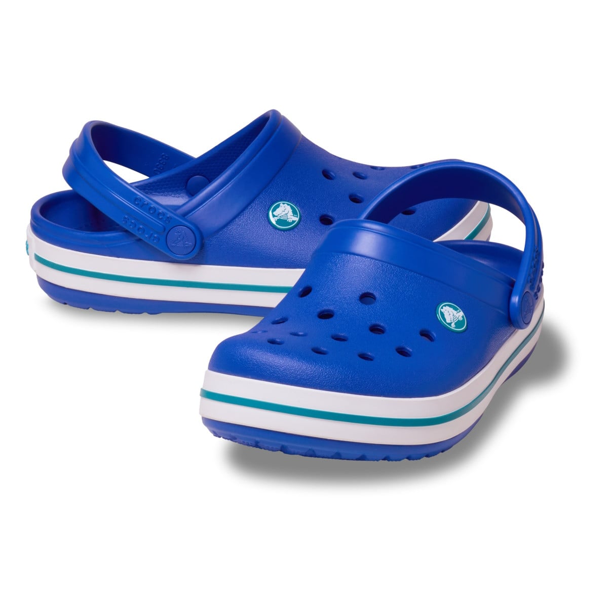 Saboți Crocs Crocband Kid's New Clog Albastru Blue Bolt/Turbo Teal - poza 4
