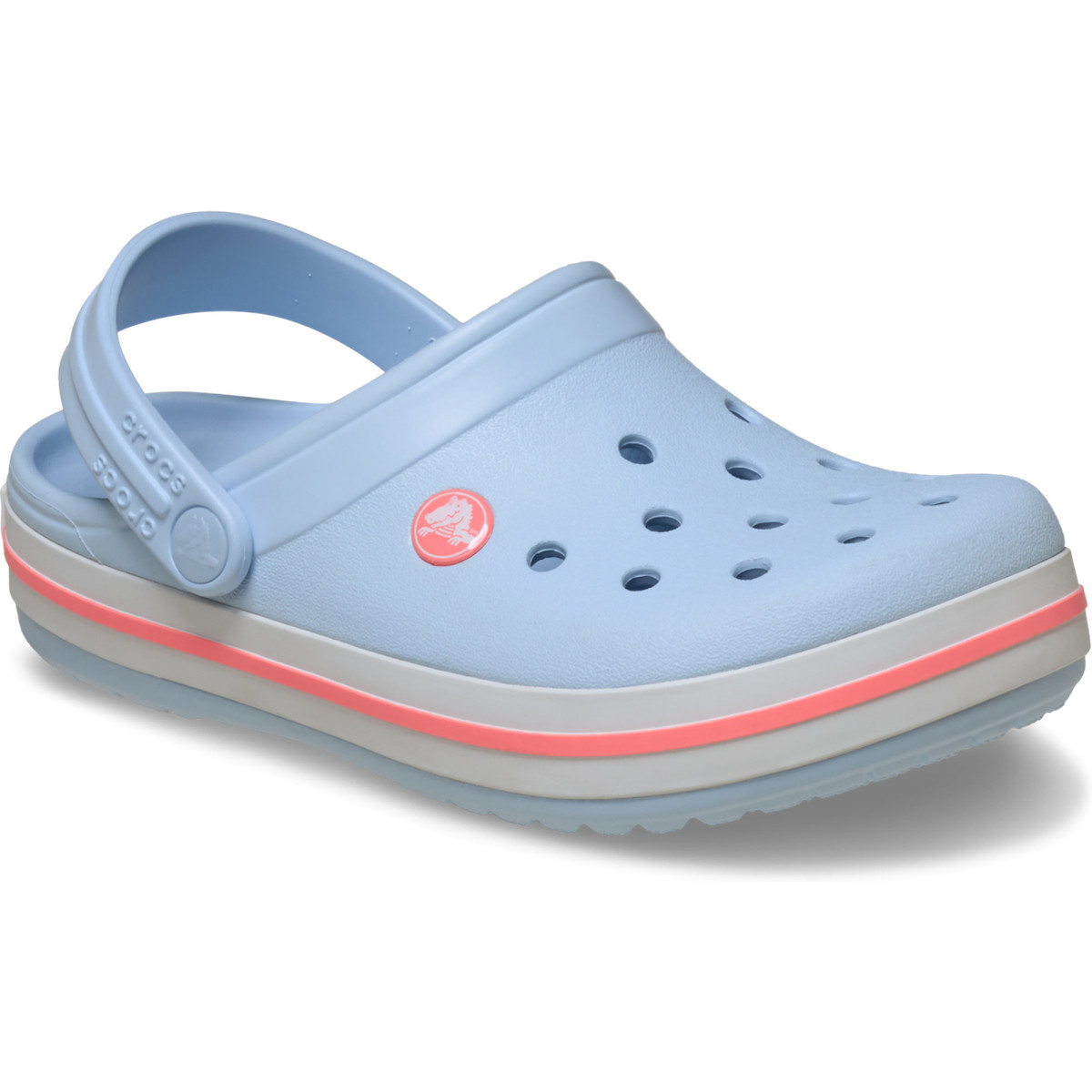 Saboți Crocs Crocband Kid's New Clog Albastru - Blue Frost/Guava - poza 2