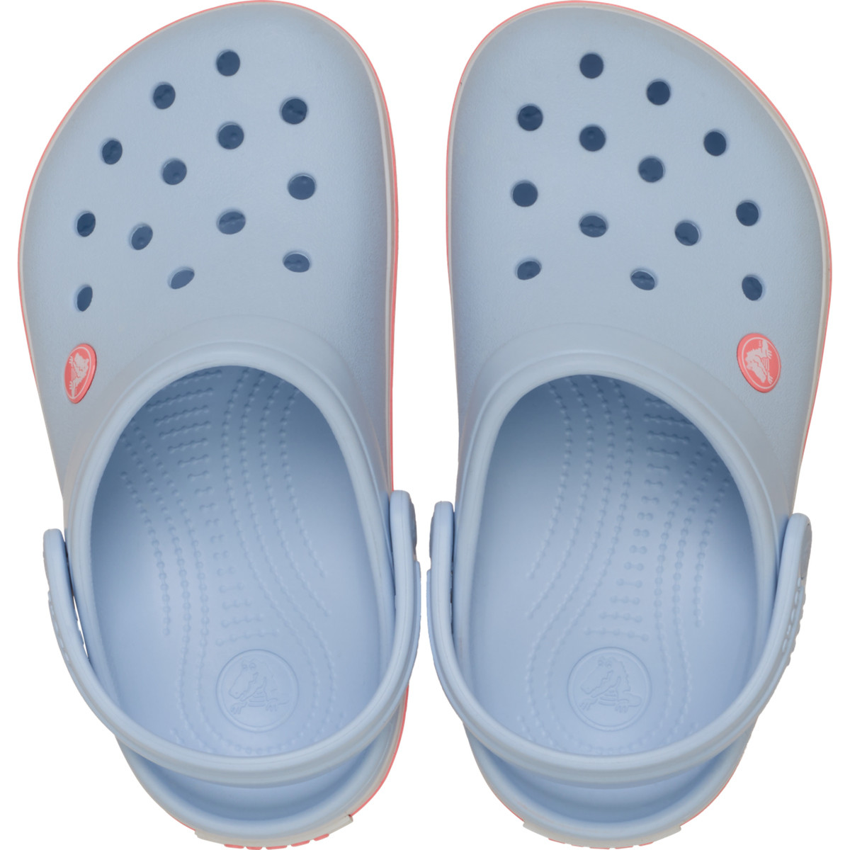 Saboți Crocs Crocband Kid's New Clog Albastru - Blue Frost/Guava - poza 5