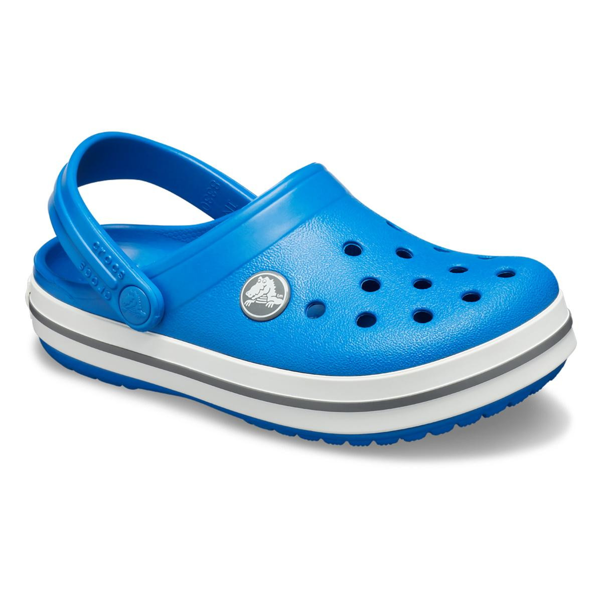 Saboți Crocs Crocband Kid's New Clog Albastru - Bright Cobalt/Charcoal - poza 2