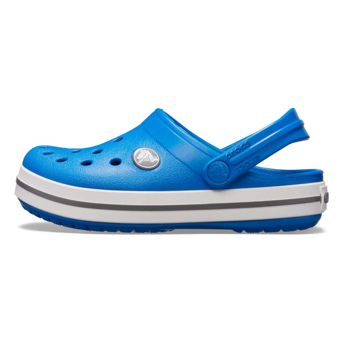Saboți Crocs Crocband Kid's New Clog Albastru - Bright Cobalt/Charcoal - poza 3