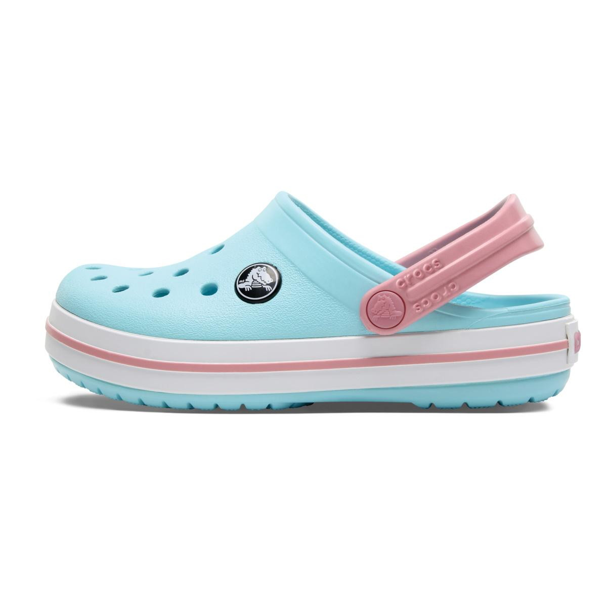 Saboți Crocs Crocband Kid's New Clog Albastru - Ice Blue/White - poza 3