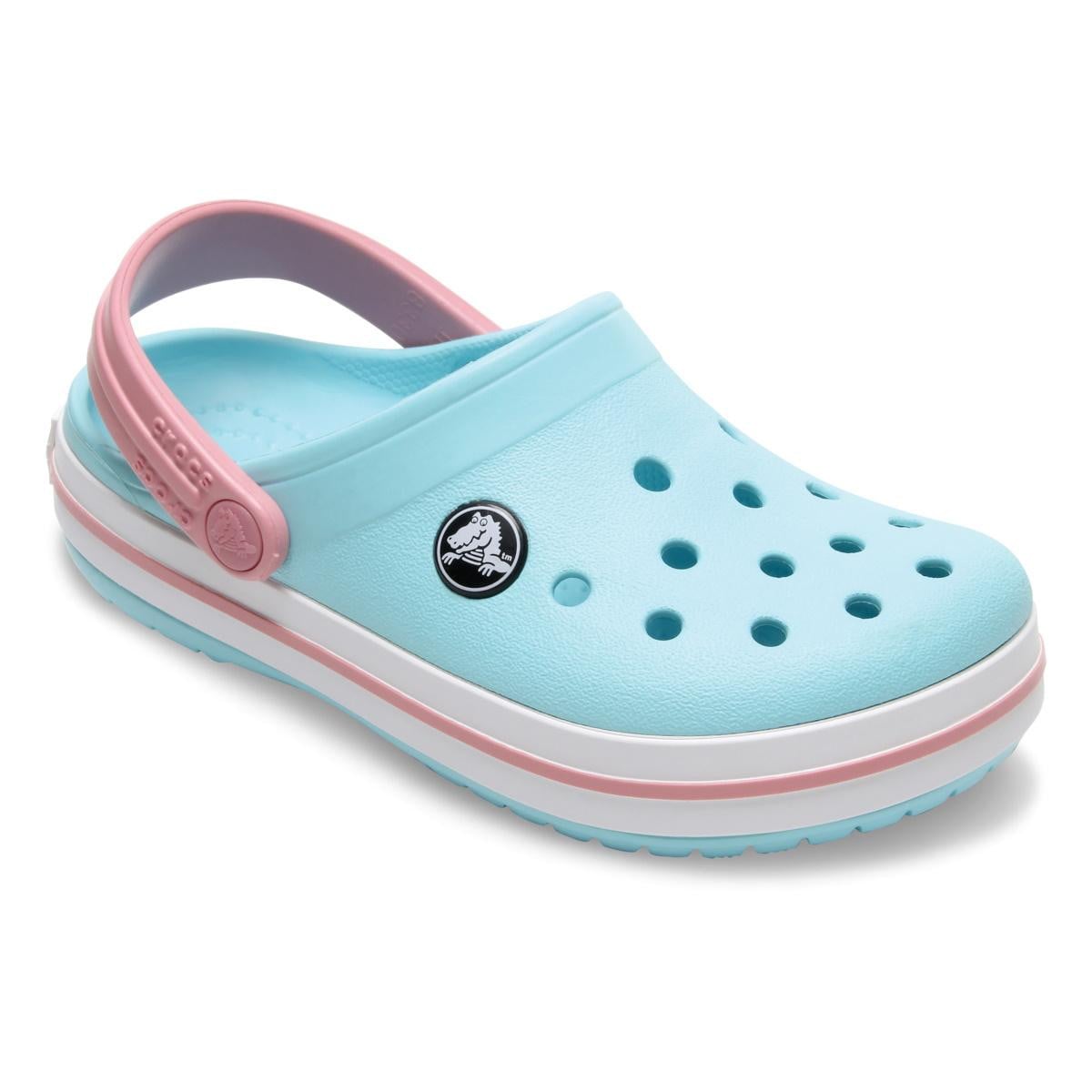Saboți Crocs Crocband Kid's New Clog Albastru - Ice Blue/White - poza 2