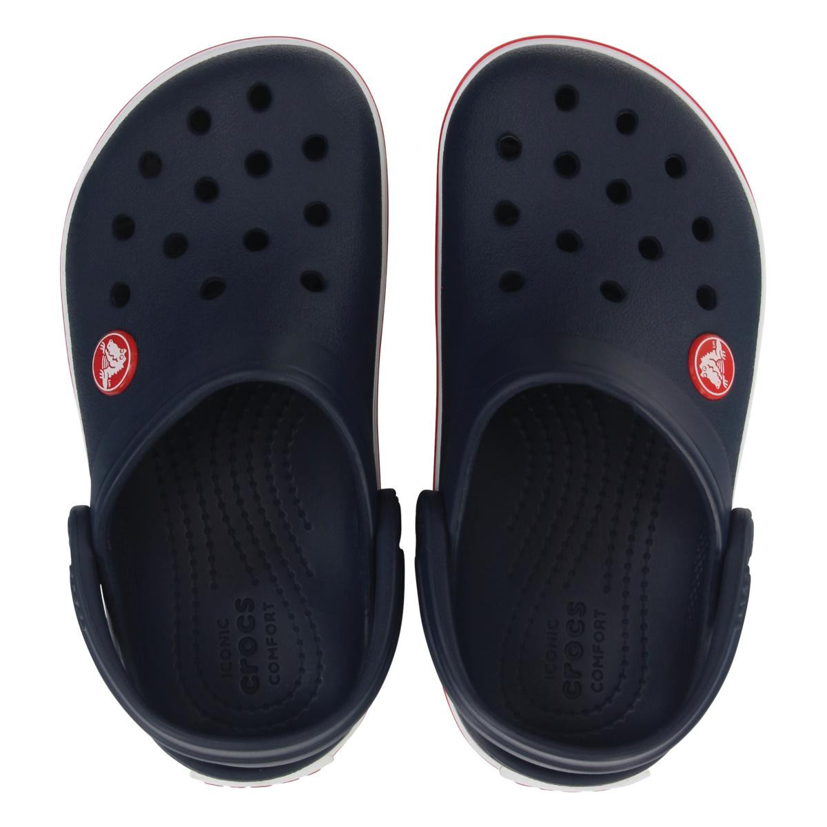 Saboți Crocs Crocband Kid's New Clog Bleumarin - Navy/Red - poza 5
