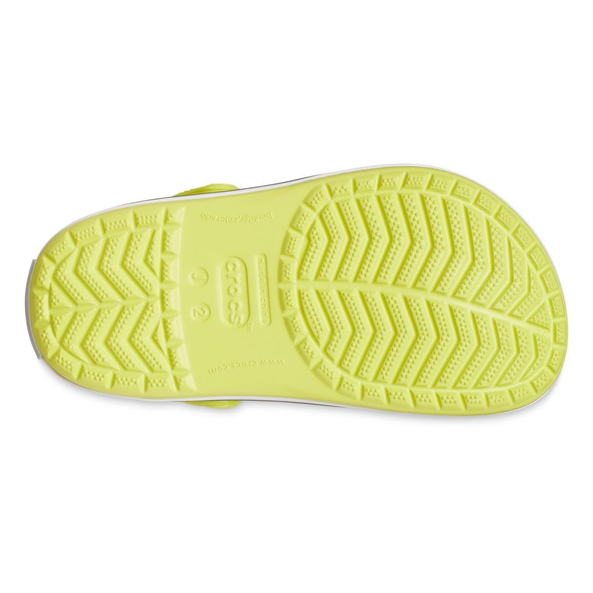 Saboți Crocs Crocband Kid's New Clog Galben - Citrus/Grey - poza 4