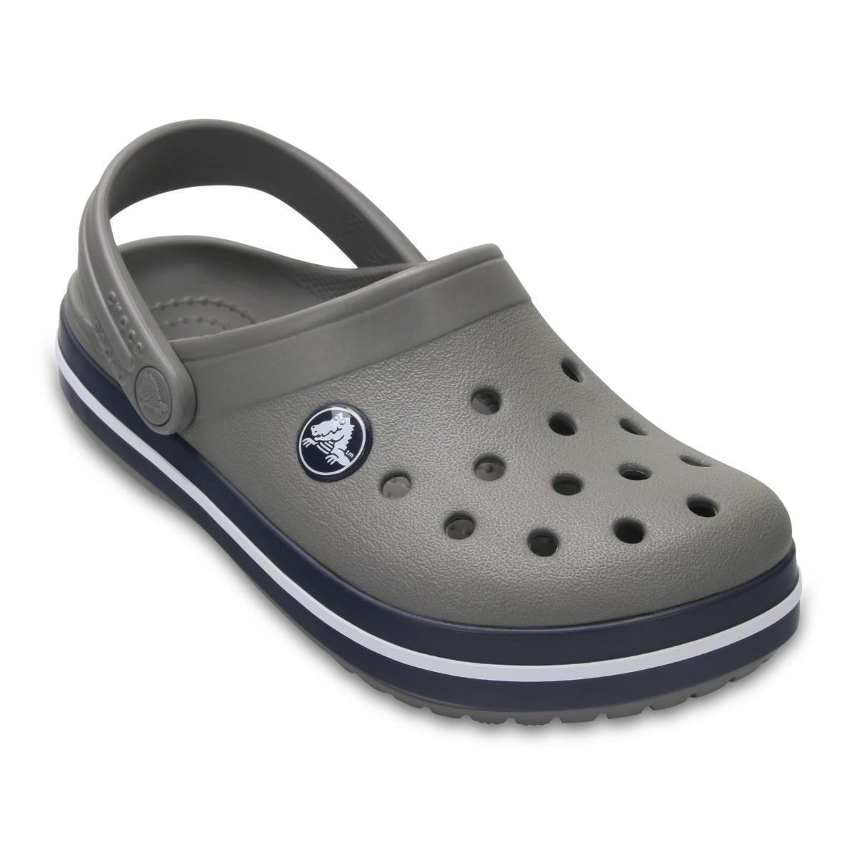 Saboți Crocs Crocband Kid's New Clog Gri - Smoke/Navy - poza 2