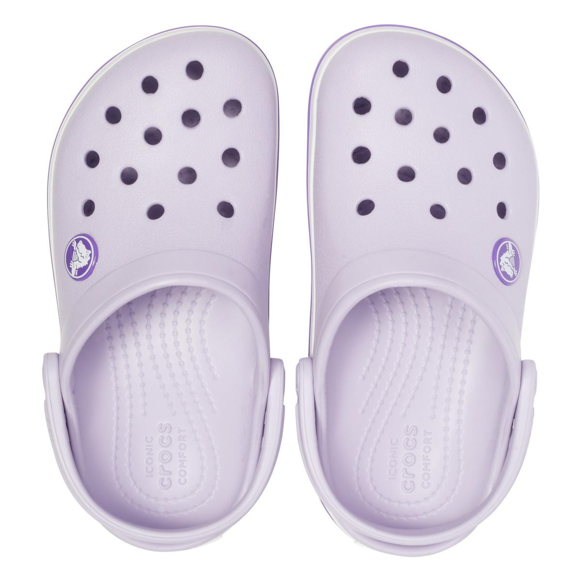 Saboți Crocs Crocband Kid's New Clog Mov - Lavender/Neon Purple - poza 5