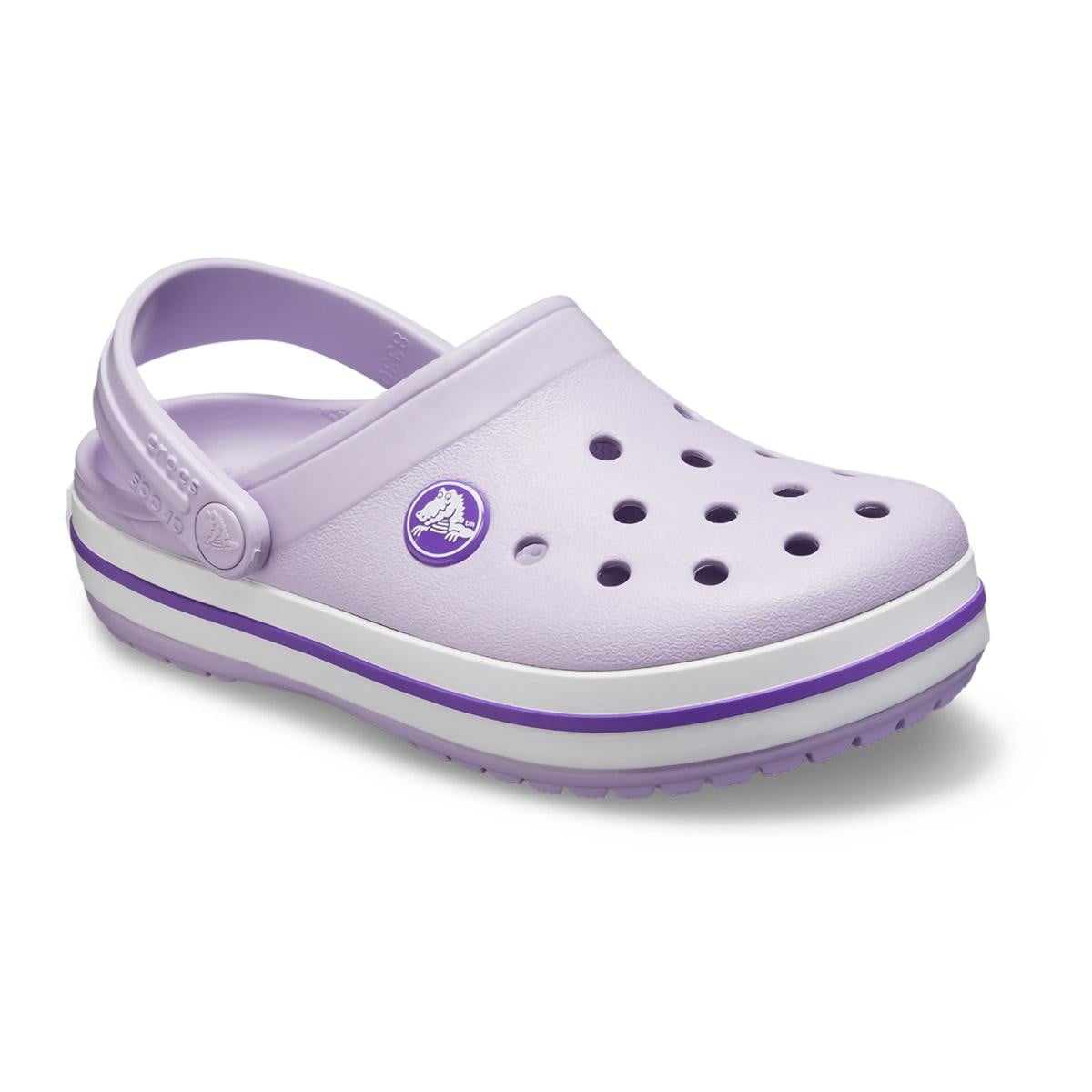 Saboți Crocs Crocband Kid's New Clog Mov - Lavender/Neon Purple - poza 2